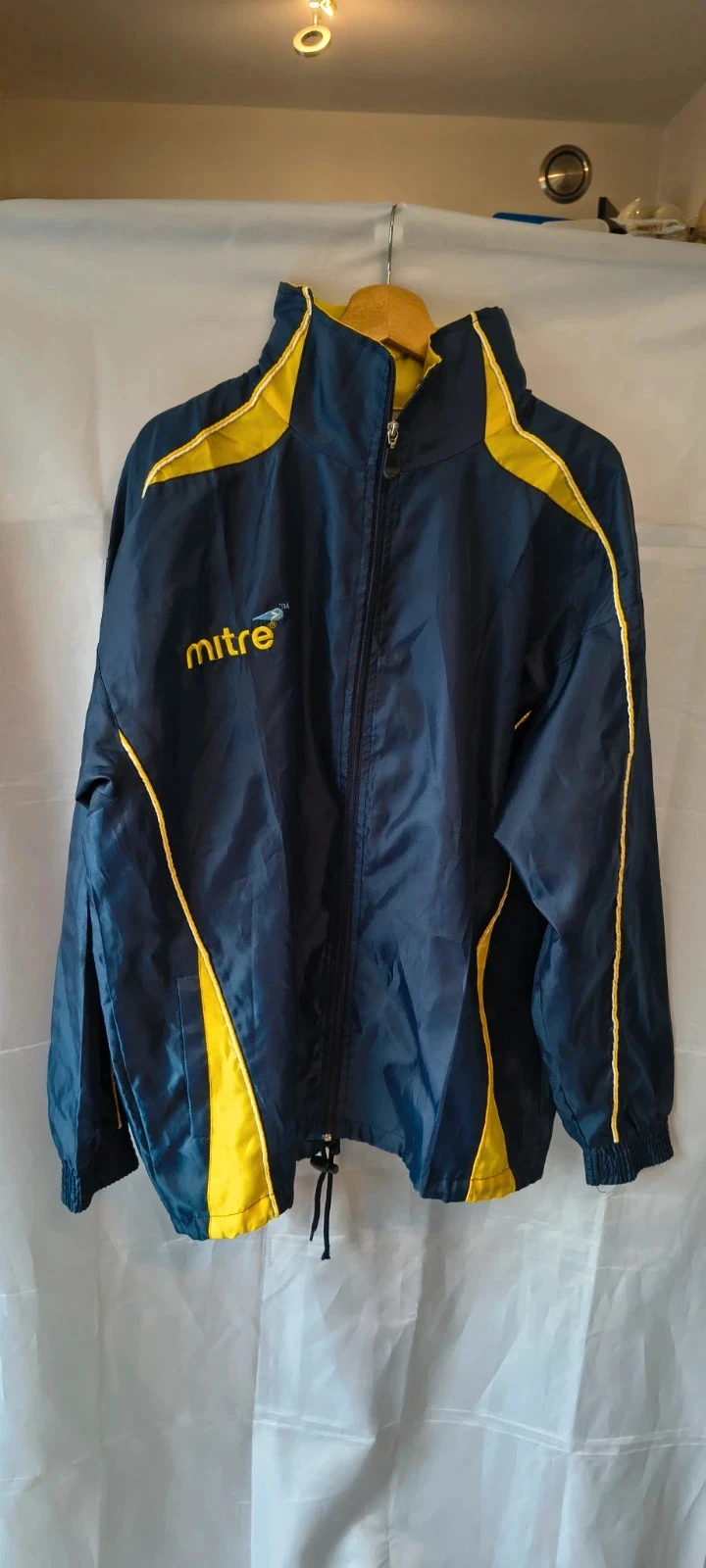 Mitre Casaco de chuva esportivo/Jaqueta XL - Azul Marinho/Amarelo - Leve e confortável |#297 – photo 2